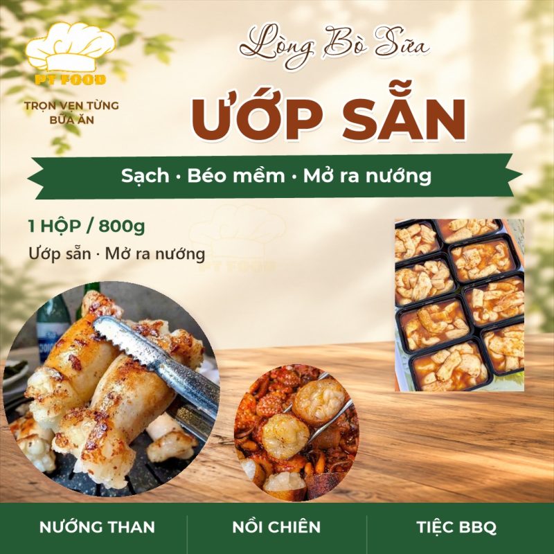 Lòng Bò Mỡ ướp sẵn — 2 hộp