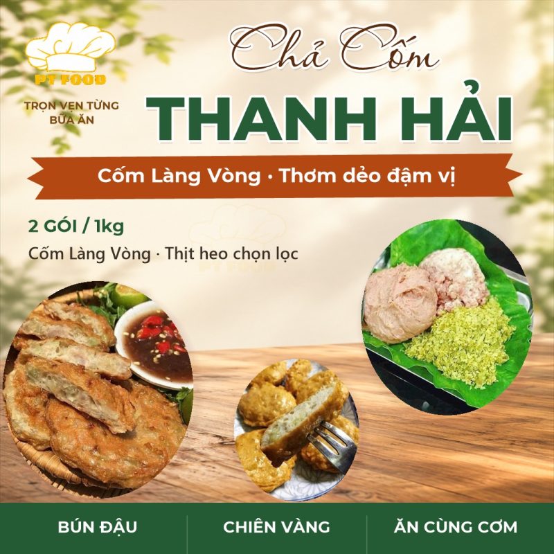 Chả Cốm Thanh Hải — 1kg 2 bịch