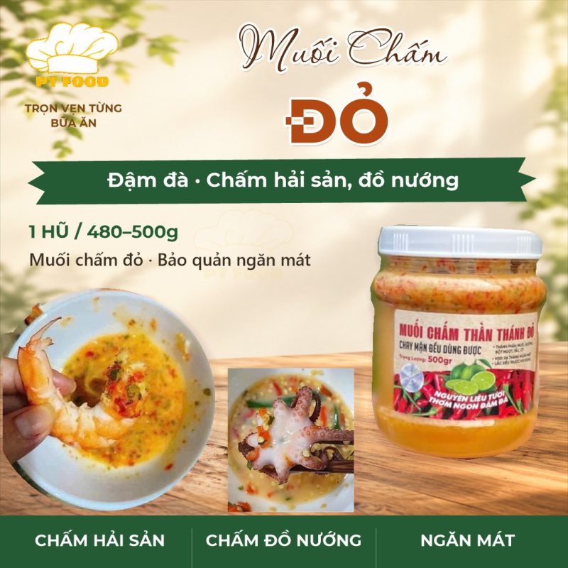 Muối chấm đỏ
