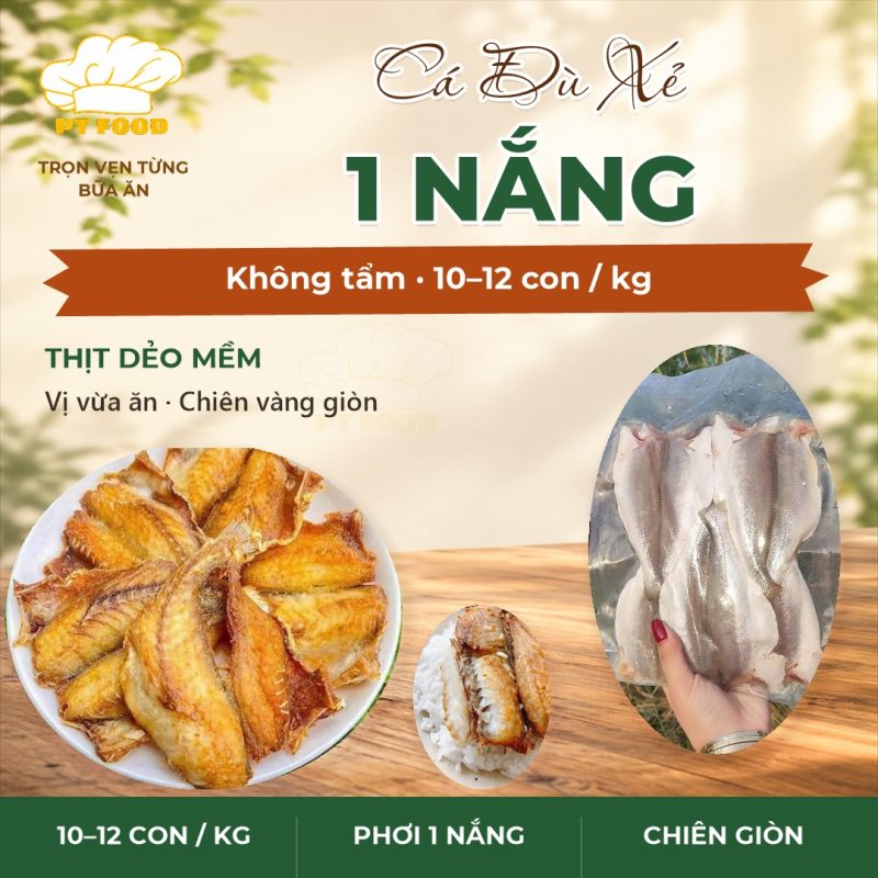 Cá Đù 1 nắng xẻ ko tẩm ớt