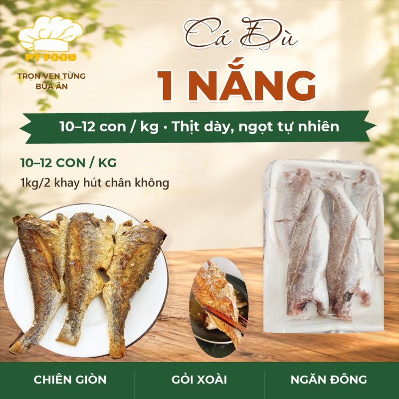 Cá Đù 1 nắng 10-12 con