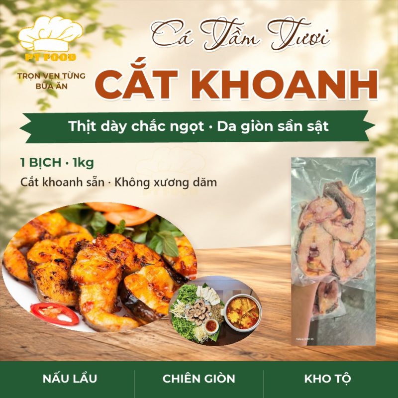 Cá Tầm Tươi Cắt Khoanh