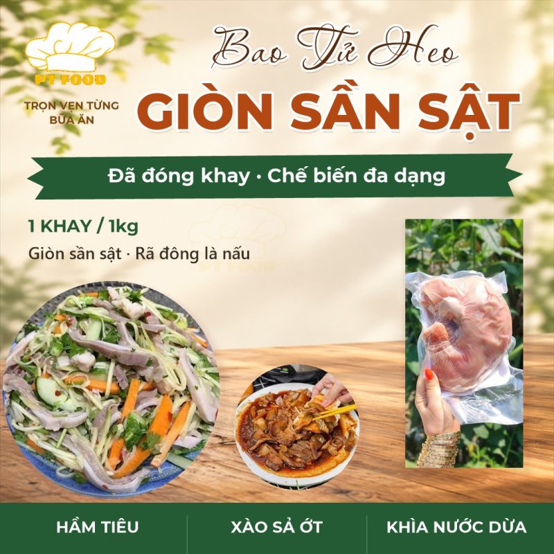 Bao Tử Heo — 1 khay