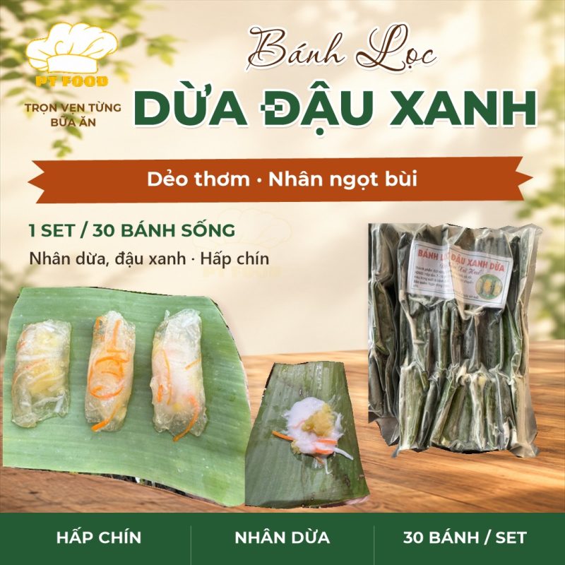Bánh Lọc dừa đậu xanh — 30 bánh
