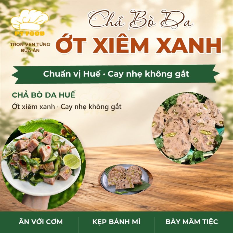 chả Bò Da ớt Xiêm Xanh Huế