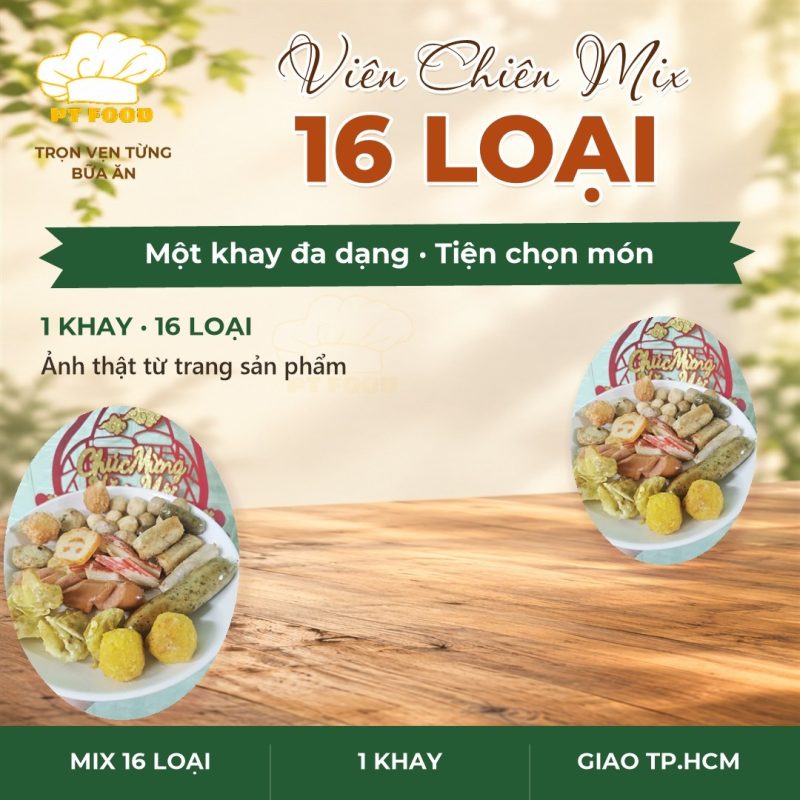 Viên Chiên Mix 16 Loại