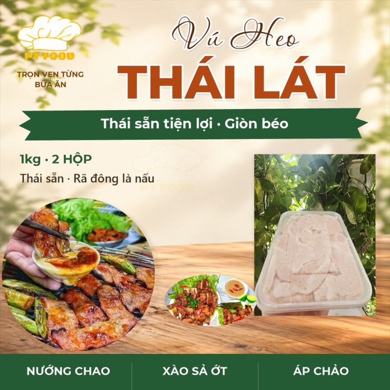 Vú heo thái lát — 2 hộp