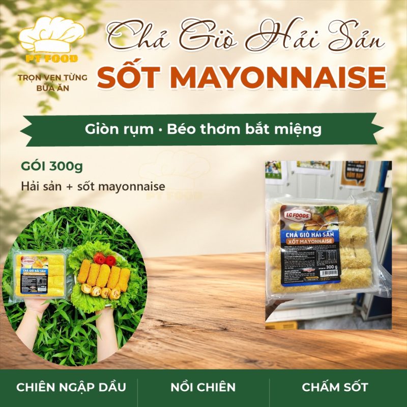 CHẢ GIÒ HẢI SẢN SỐT MAYONNAISE — 1 Bịch