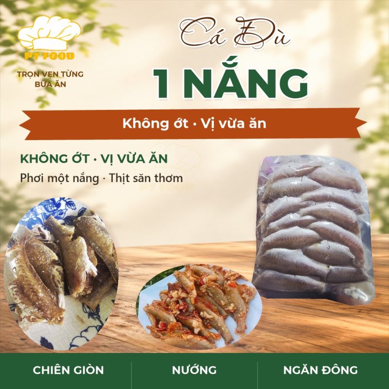 Cá đù 1 nắng 16-22 con không ớt
