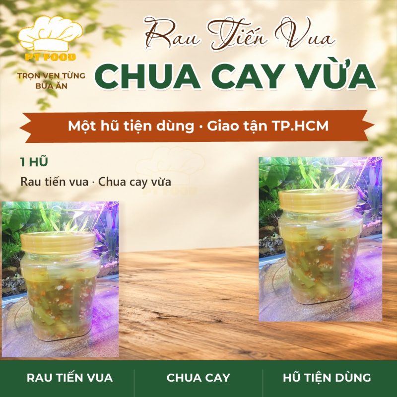 Rau Tiến Vua Chua Cay Vừa