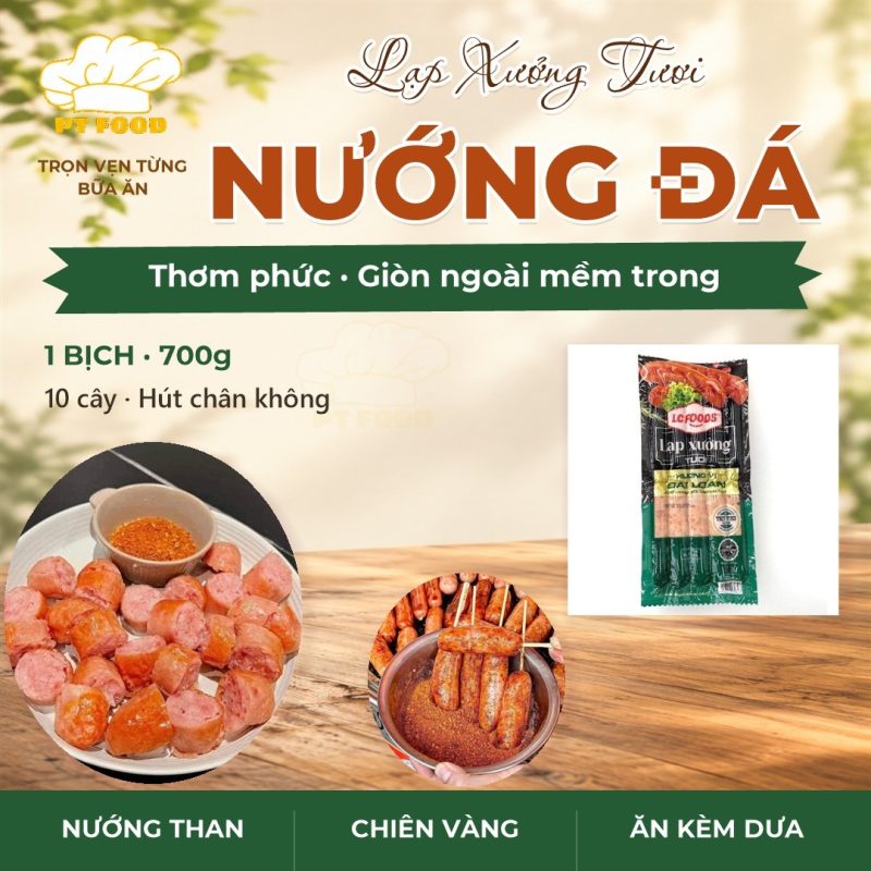 Lạp Xưởng Tươi Nướng Đá