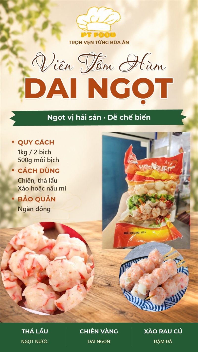 Viên Tôm Hùm — 1kg 2 bịch - ảnh 8