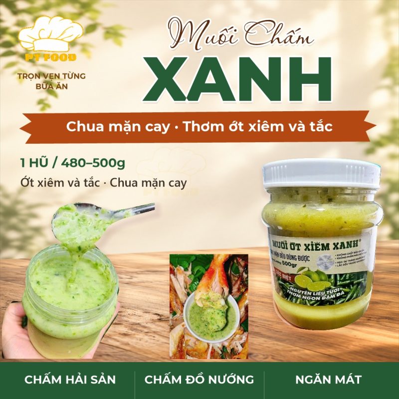 Muối chấm xanh