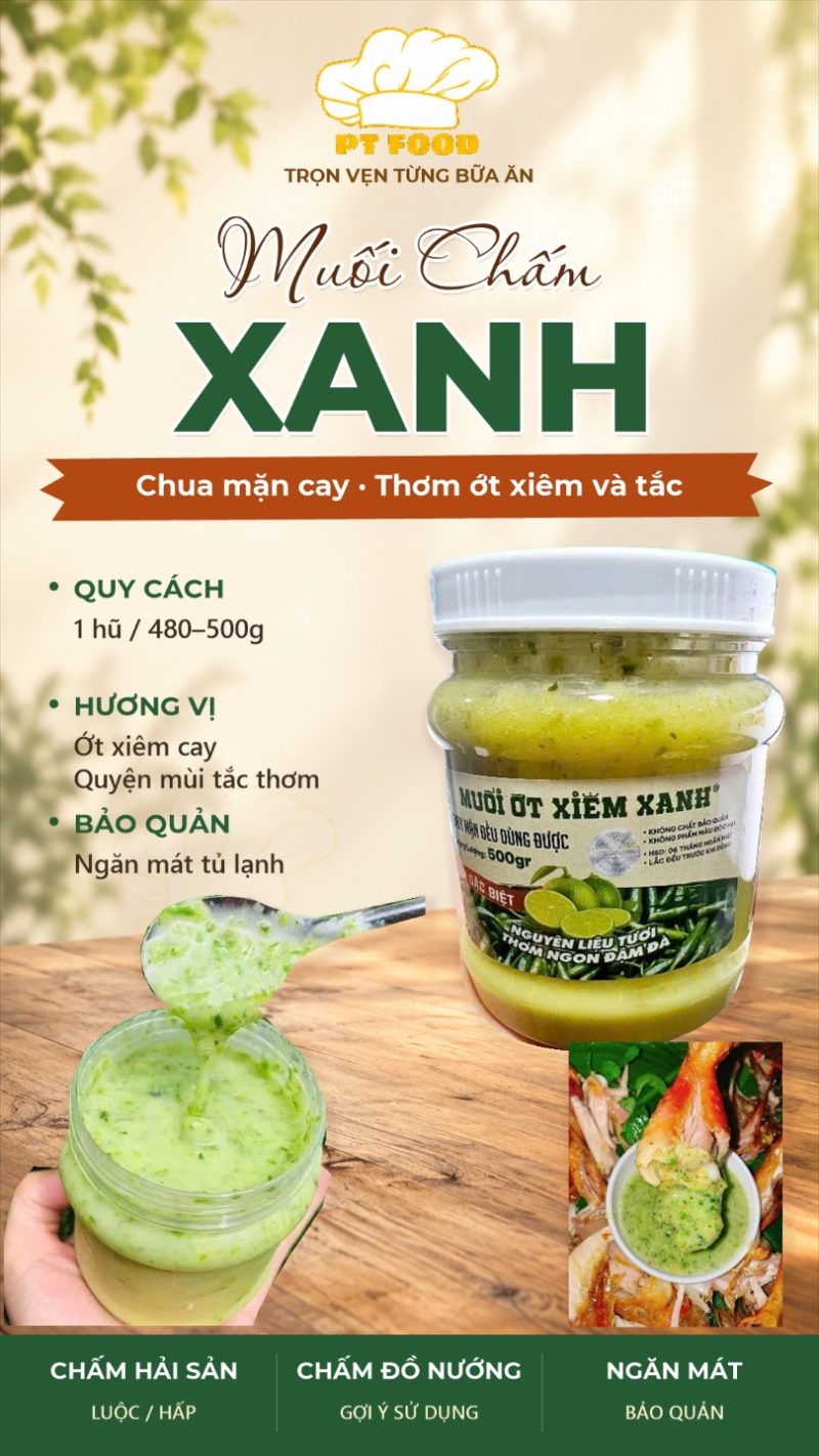 Muối chấm xanh — 480g - ảnh 8