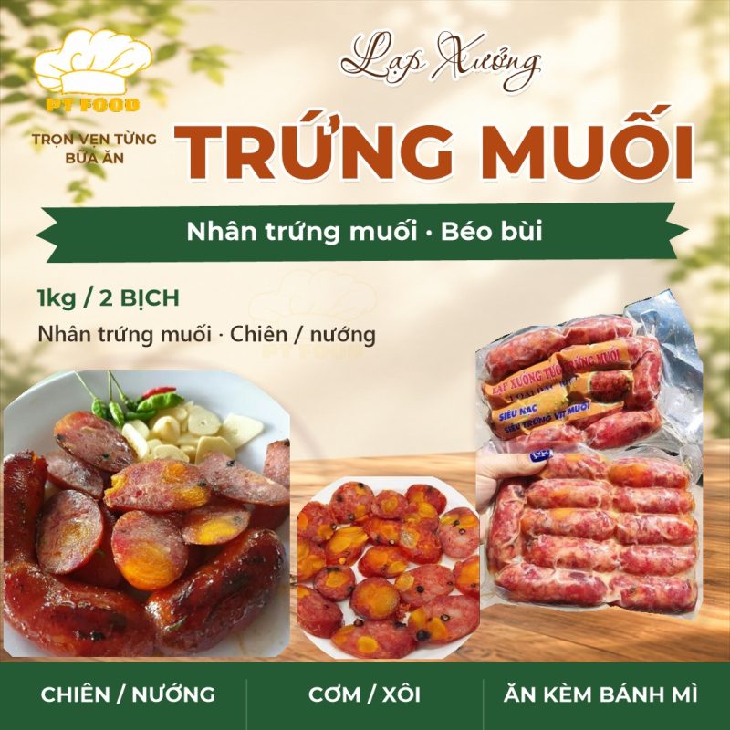Lạp xưởng tươi trứng muối