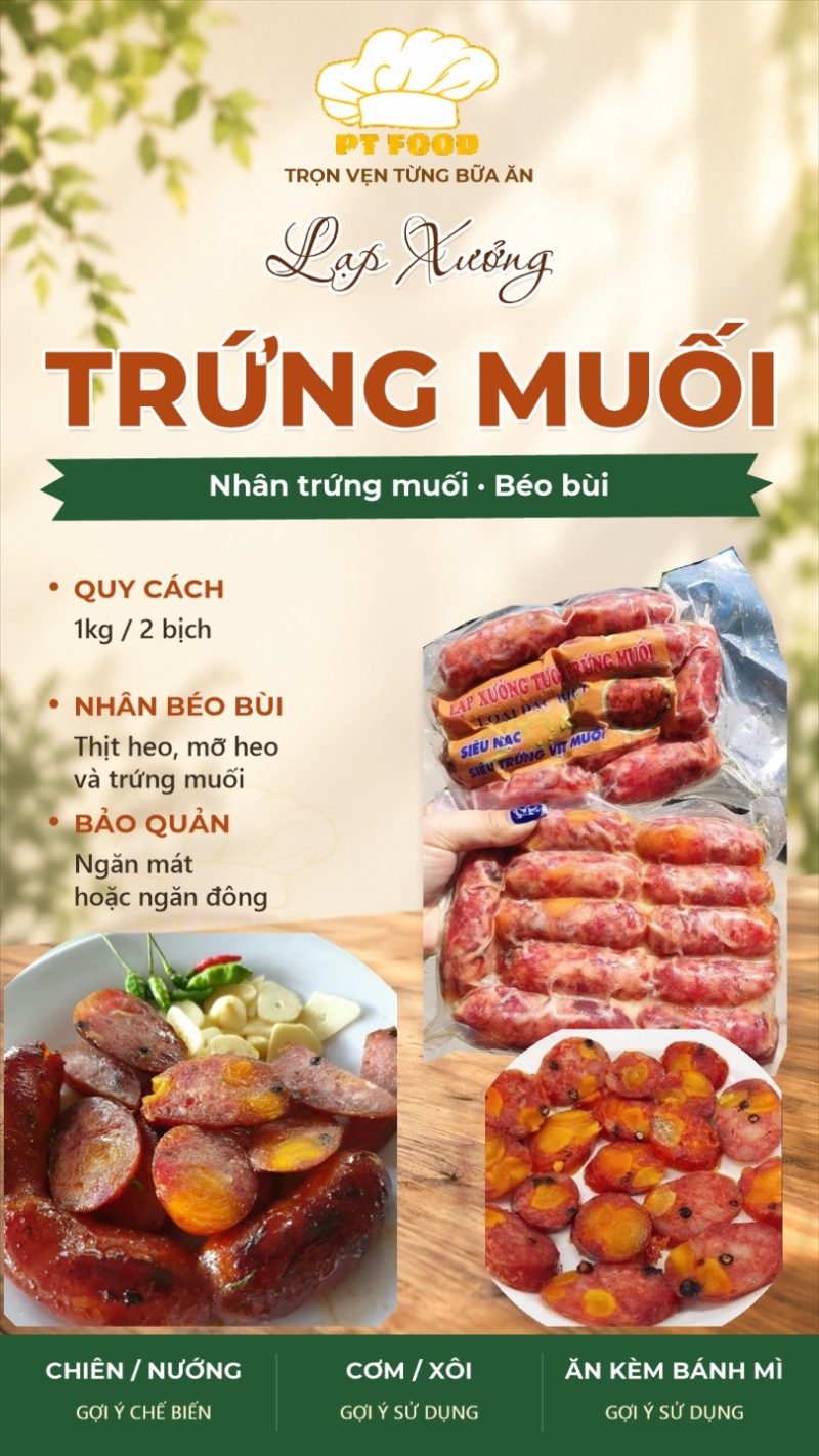 Lạp xưởng tươi trứng muối — 2 bịch - ảnh 8