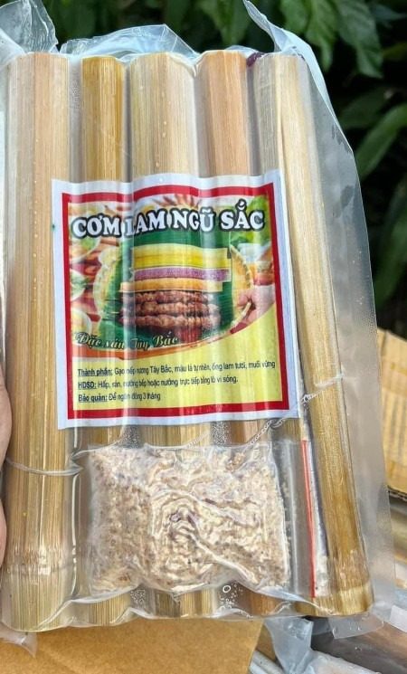 Cơm lam nhỏ ngũ sắc 5 ống — 5 ống 550gram - ảnh 2