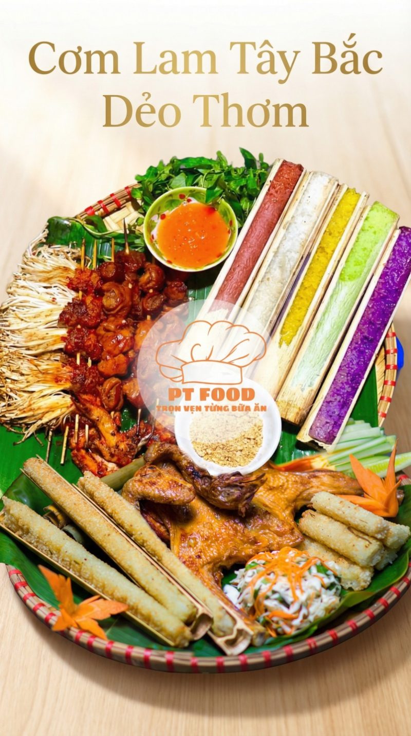 Cơm lam nhỏ ngũ sắc 5 ống — 5 ống 550gram - ảnh 7