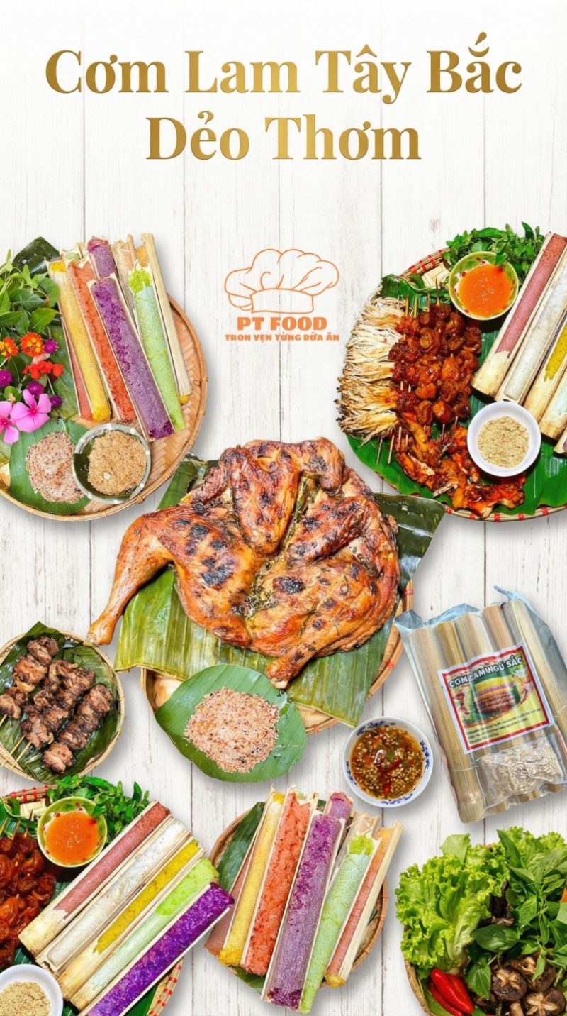 Cơm lam nhỏ ngũ sắc 5 ống — 5 ống 550gram - ảnh 9