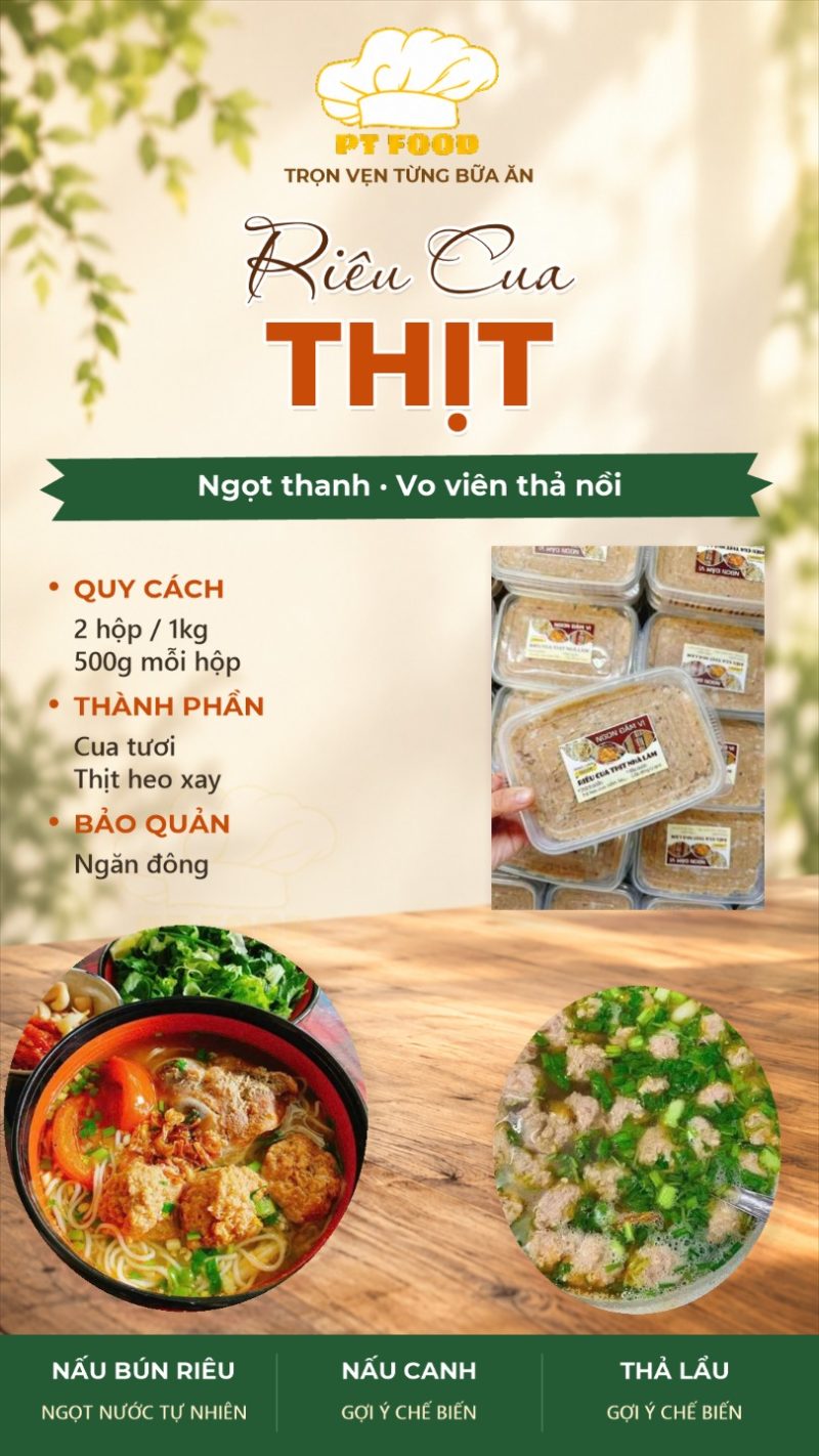 Riêu cua — 1kg 2 hộp - ảnh 6