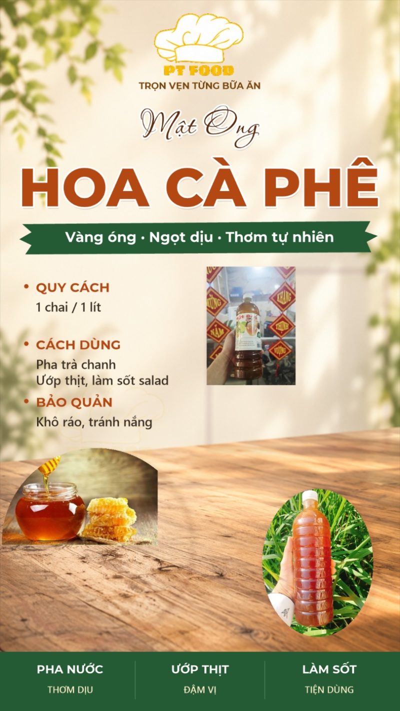 Mật Ong Hoa Cà Phê — Chai 1 Lít - ảnh 6