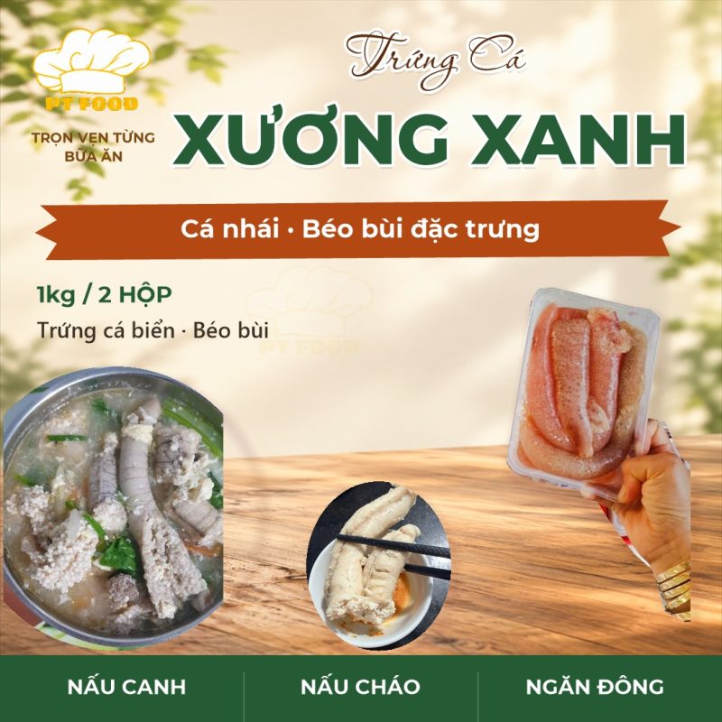 Trứng cá xương xanh