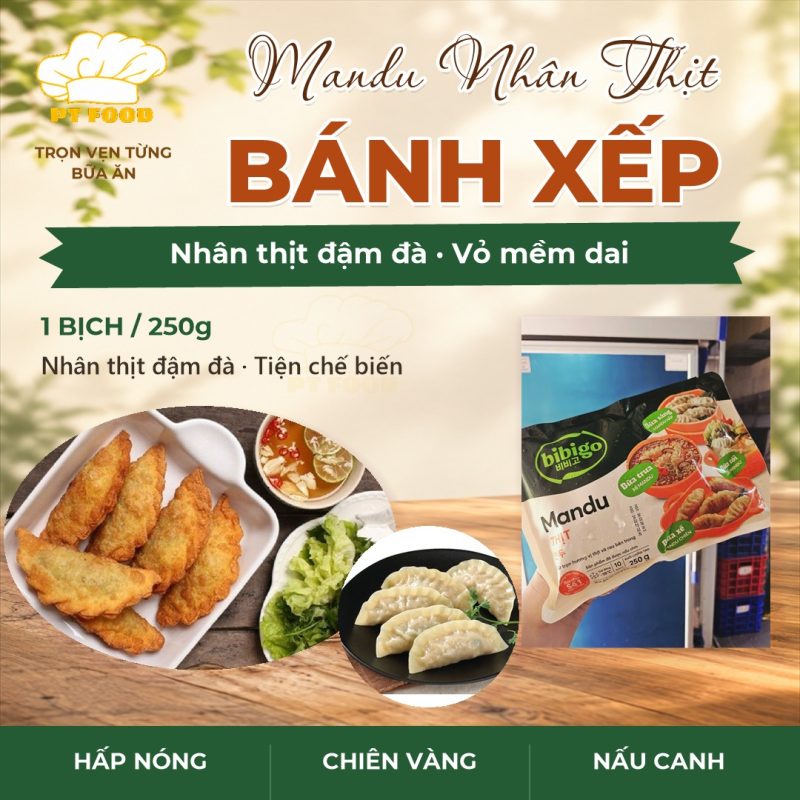 Bánh xếp mandu thịt