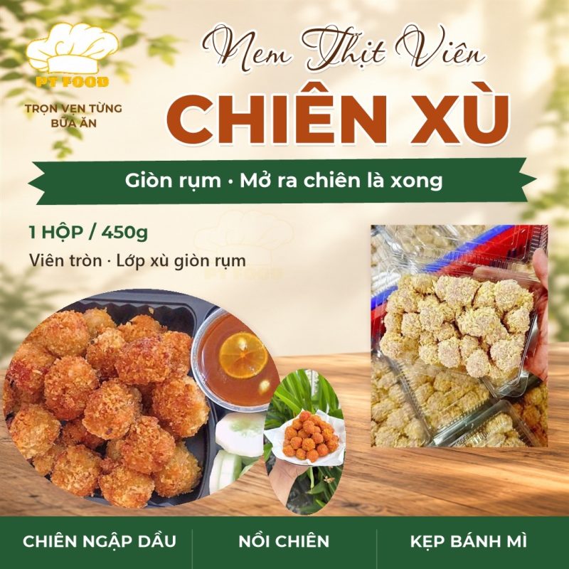 Nem Thịt Viên Chiên Xù