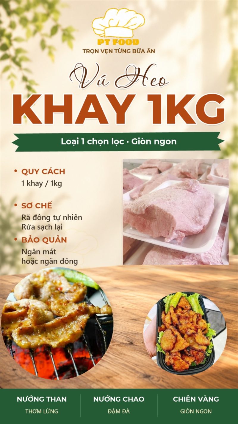 Vú Heo Khay 1kg Loại 1 — 1 khay - ảnh 10
