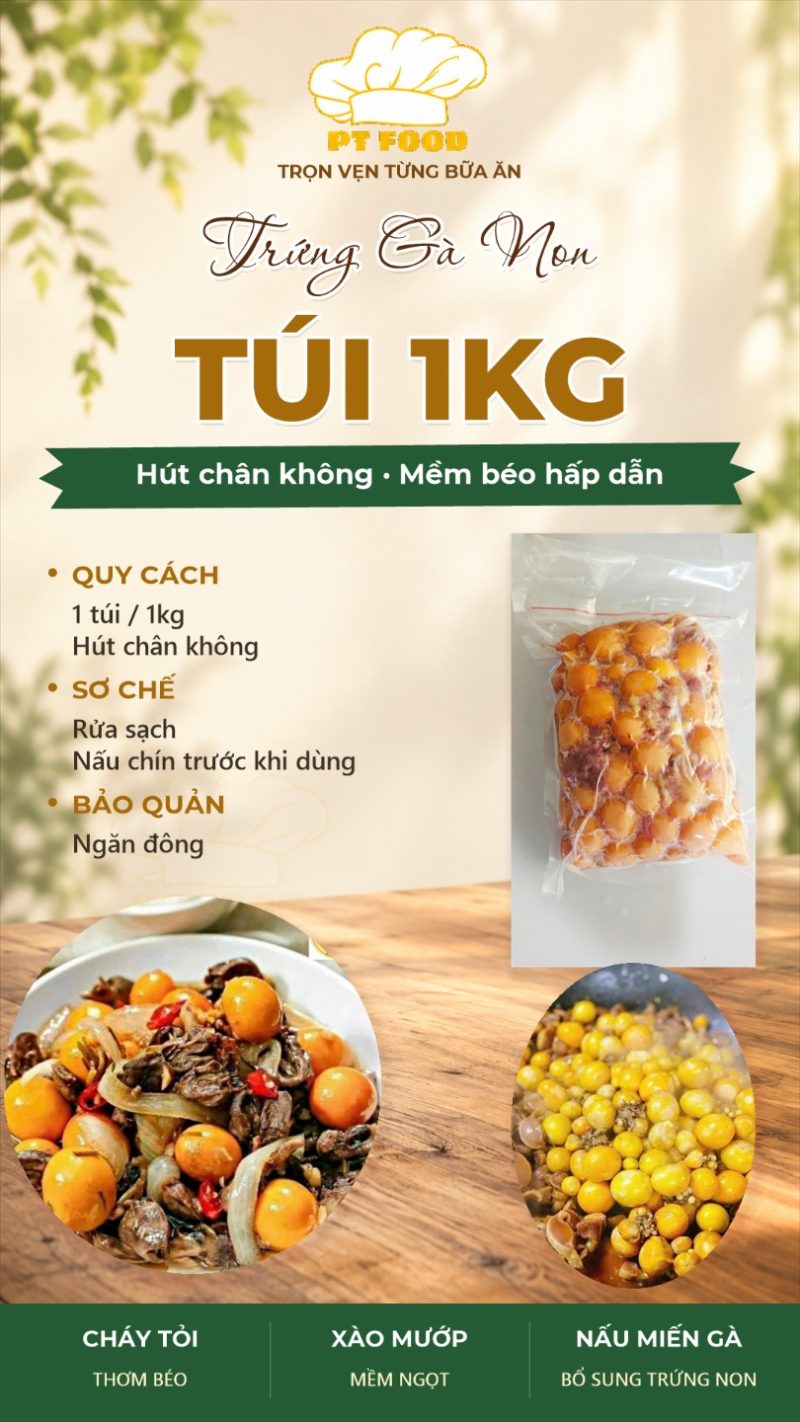 Trứng gà non bịch — 1 bịch - ảnh 7