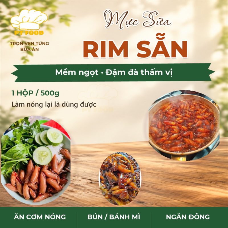 Mực sữa rim sẵn