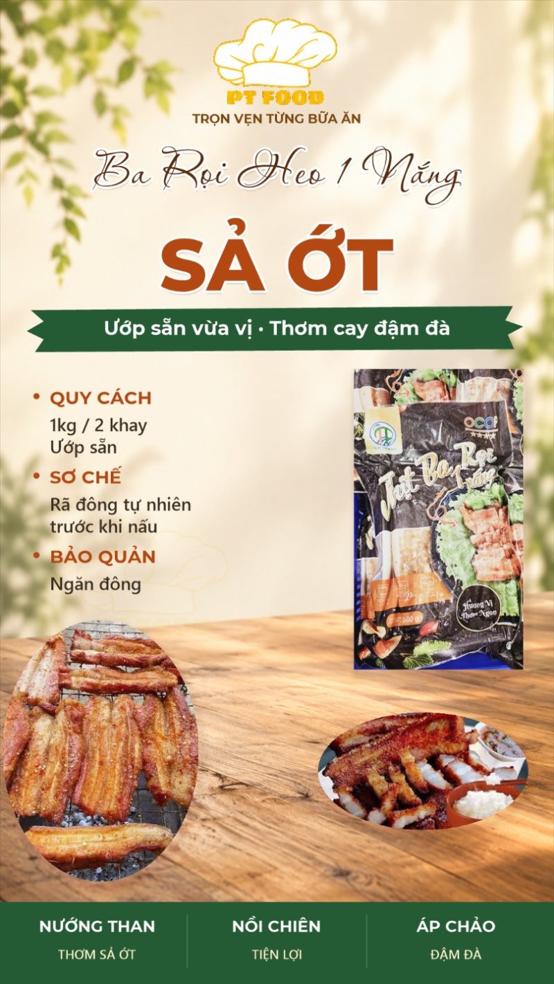 Ba rọi heo 1 nắng sả ớt — 2 khay - ảnh 4