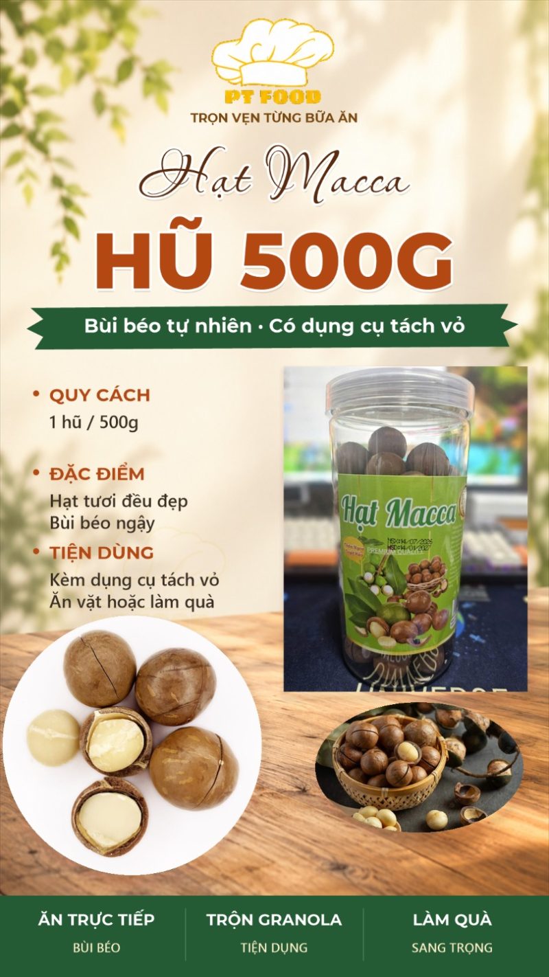 Hạt Macca 500gram — 1 Hũ - ảnh 5