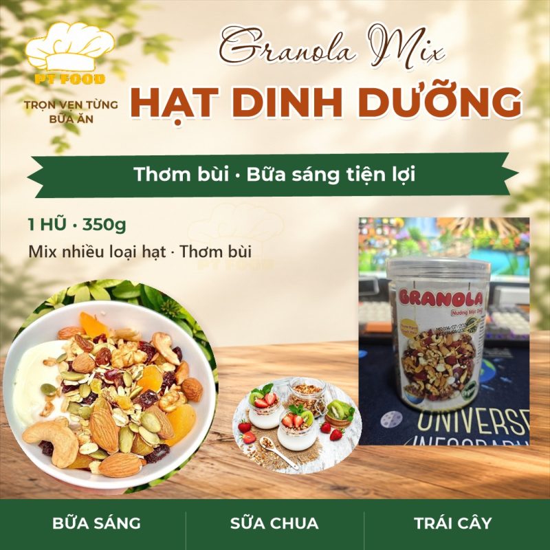 Granola Hạt Dinh Dưỡng Mix 350gram