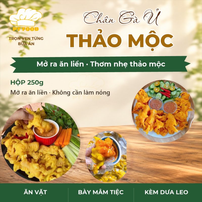 Chân Gà Ủ Thảo Mộc 250gram