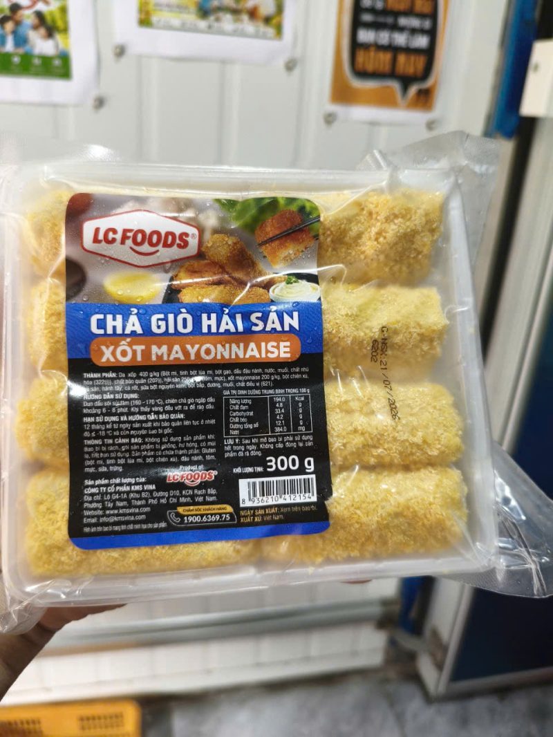 CHẢ GIÒ HẢI SẢN SỐT MAYONNAISE — 1 Bịch - ảnh 1