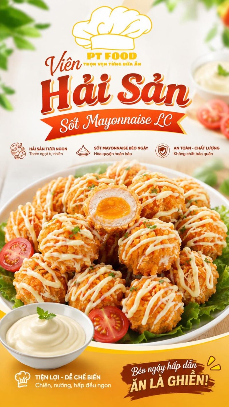 Viên Hải Sản Sốt Mayonnaise LC — 1 Khay - ảnh 6