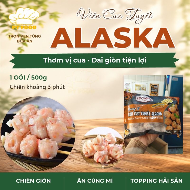 Viên Cua Tuyết Alaska