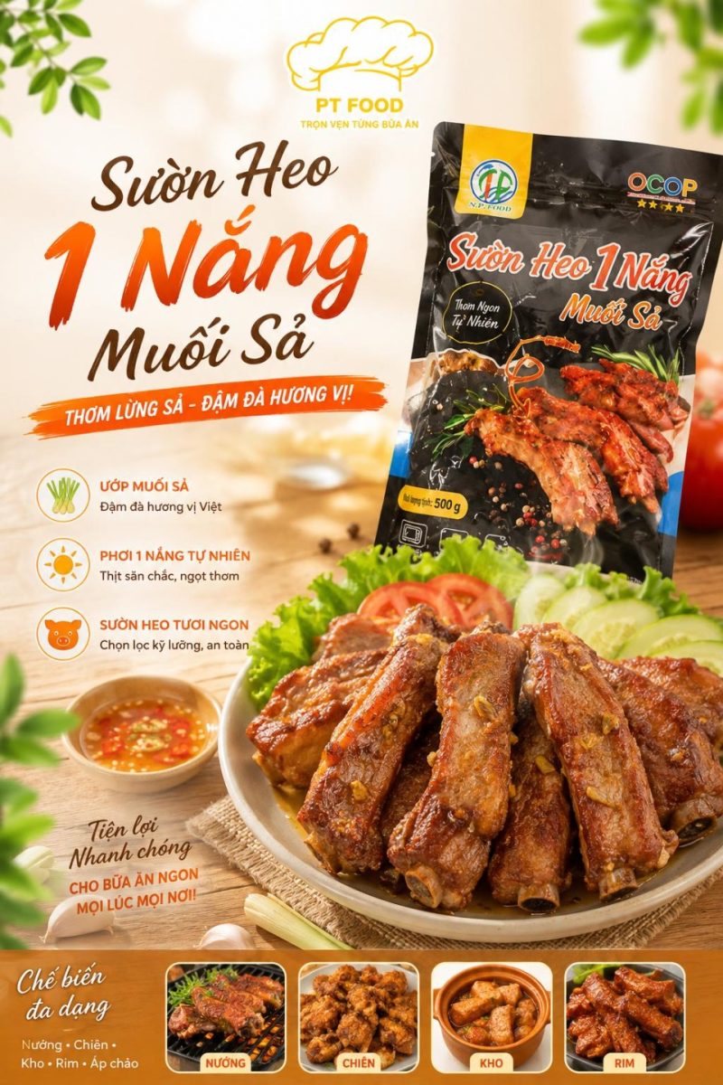 Sườn Heo 1 Nắng Muối Sả — 2 Khay - ảnh 2
