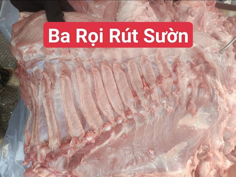 Ba rọi rút sườn heo tươi