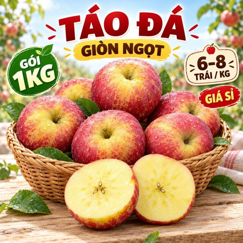Táo đá giòn ngọt 6-8 trái 1kg