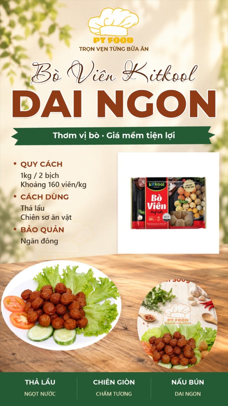 Bò viên KK — 2 bịch - ảnh 5
